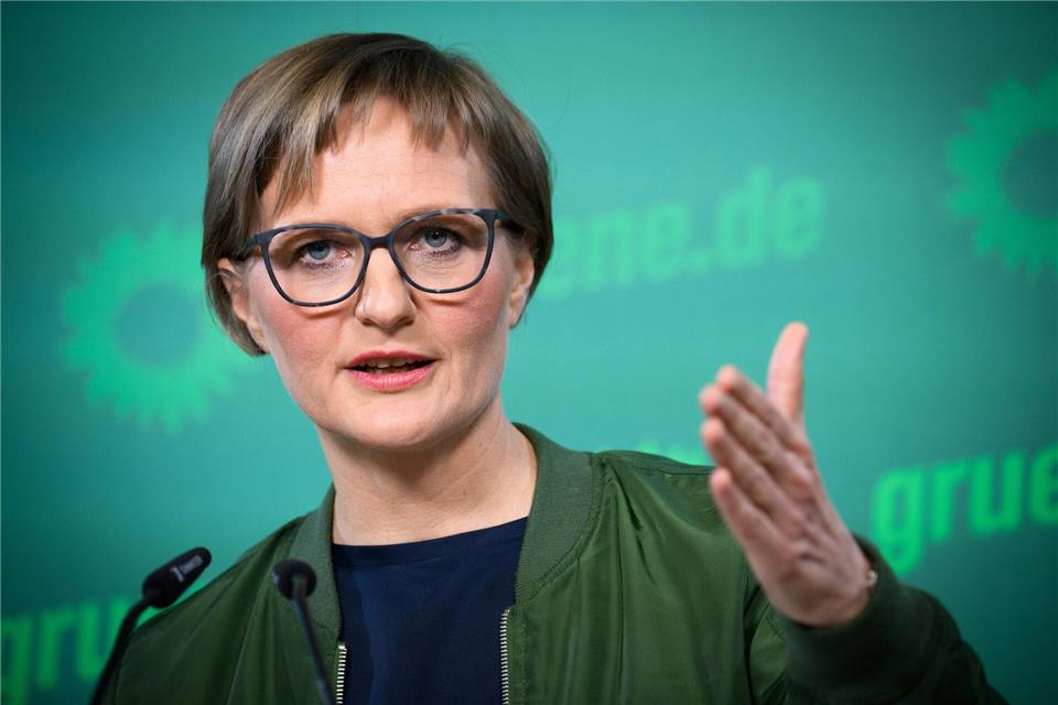 Grünen-Chefin Franziska Brantner will sich nicht auf eine Teilung der Amtszeit des baden-württembergischen Ministerpräsidenten einlassen.Bernd von Jutrczenka/dpa