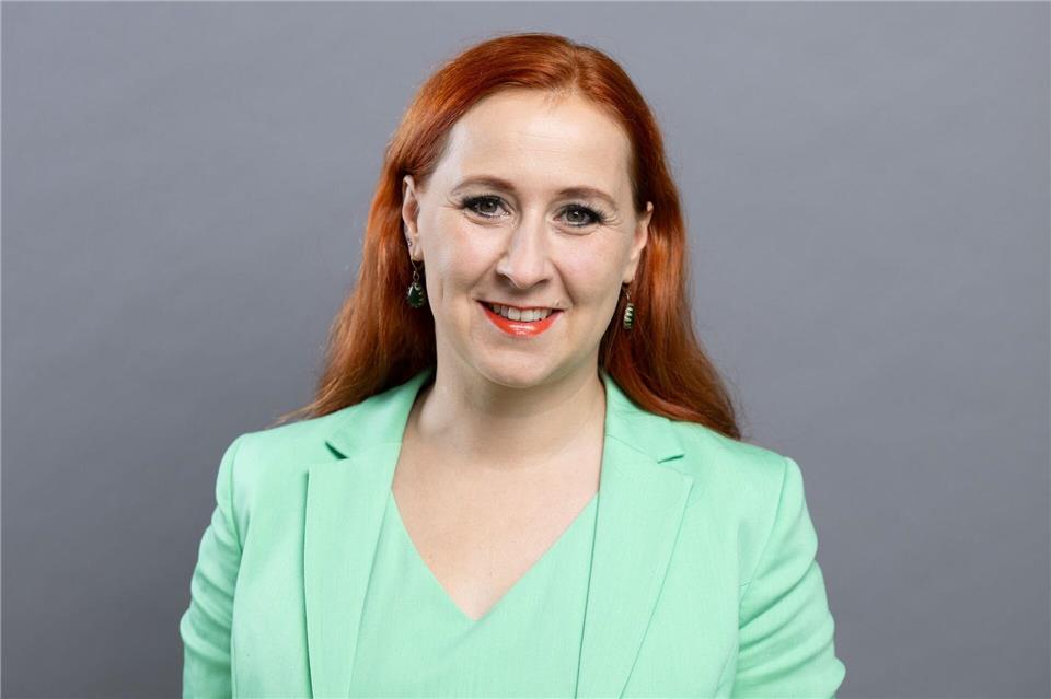 Grünen-Fraktionschefin Franziska Schubert zeigt sich im Anschluss an die Abstimmung „sehr bestürzt“.Sebastian Kahnert/dpa