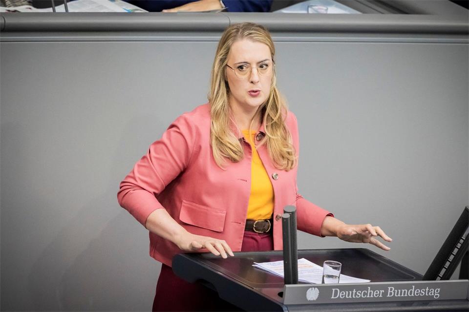 Grünen-Fraktionschefin Katharina Dröge will ein Verbot der AfD prüfen.Christoph Soeder/dpa
