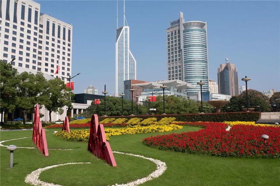 Grünes Shanghai: So zeigt sich die Stadt nahe der Ausstellungshalle für Stadtplanung.Andreas Drouve/dpa-tmn