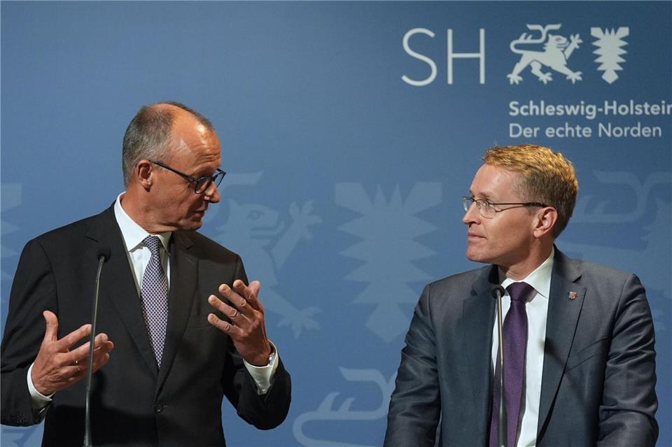 Günther verteidigt Merz. (Archivbild)Marcus Brandt/dpa
