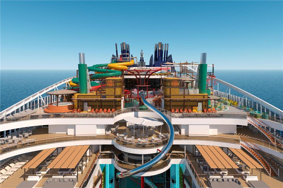 Wasserparks und Wasserstoff: Sechs Schiffs-Premieren 2026  Gut 81 Meter lang: Die „MSC World Asia“ soll mit der längsten Trockenrutsche auf See ausgestattet sein.MSC Cruises/dpa-tmn