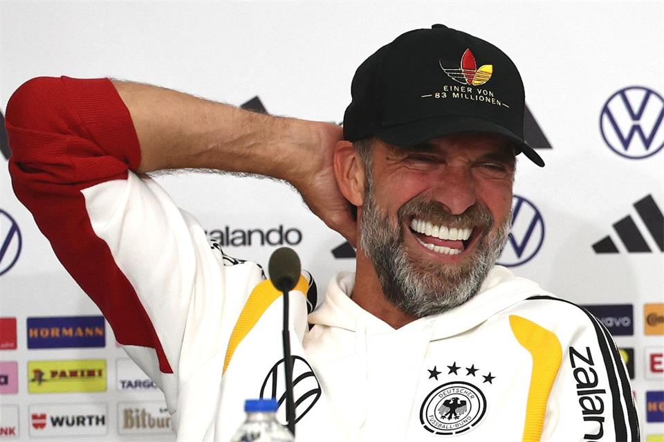 Gute Laune bei Jürgen Klopp. Christian Charisius/dpa