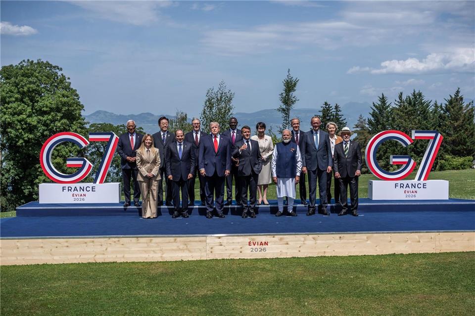 Gute Stimmung bei einem G7-Gipfel mit Trump. Das gab es lange nicht.Michael Kappeler/dpa-Pool/dpa