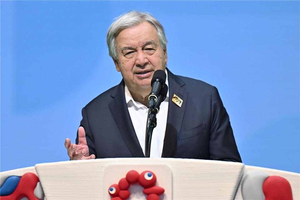 Guterres ist über den russischen Angriff auf Kiew erbost. (Archivbild)--/kyodo/dpa