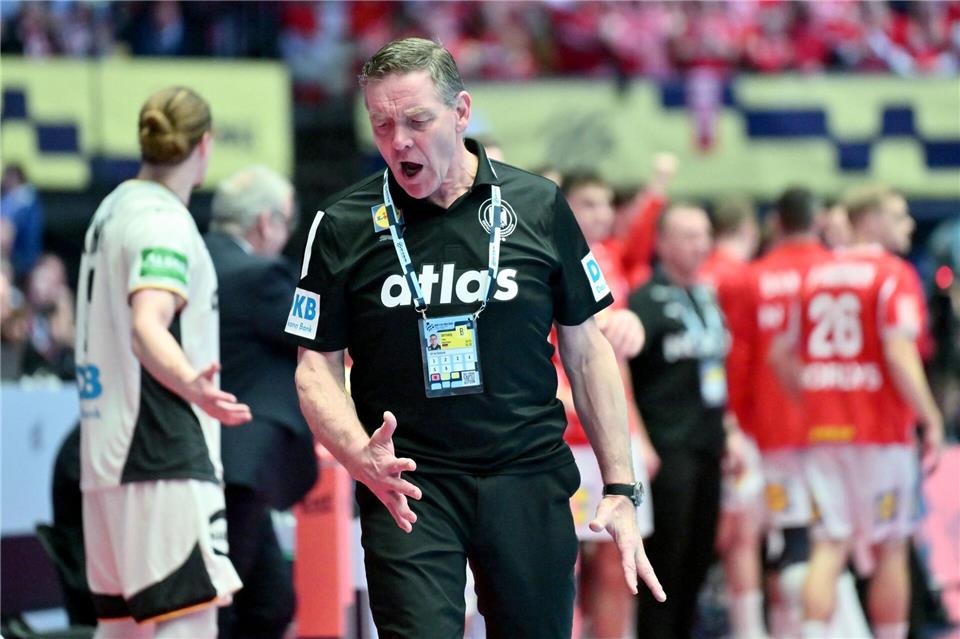 Haderte mit den Schiedsrichtern: Bundestrainer Alfred Gislason. Sina Schuldt/dpa