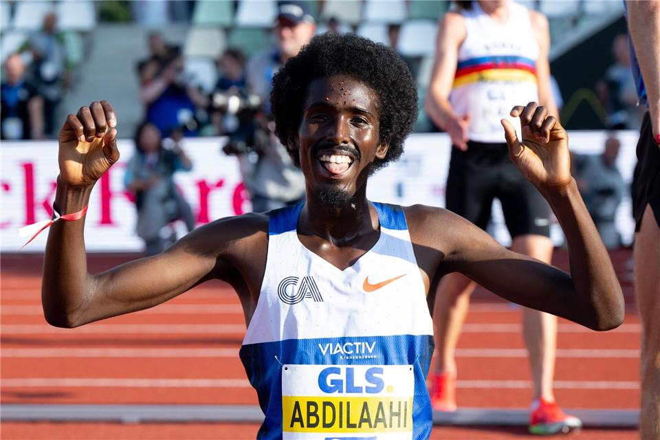 Hält nun auch den deutschen Rekord über 3.000 Meter: Mohamed Abdilaahi. (Archivbild)Sven Hoppe/dpa