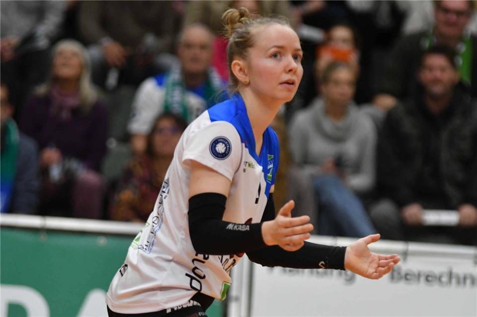 Hängt ein drittes Jahr bei den Skurios Volleys Borken dran: Libera Ditte Kjær Hansen.