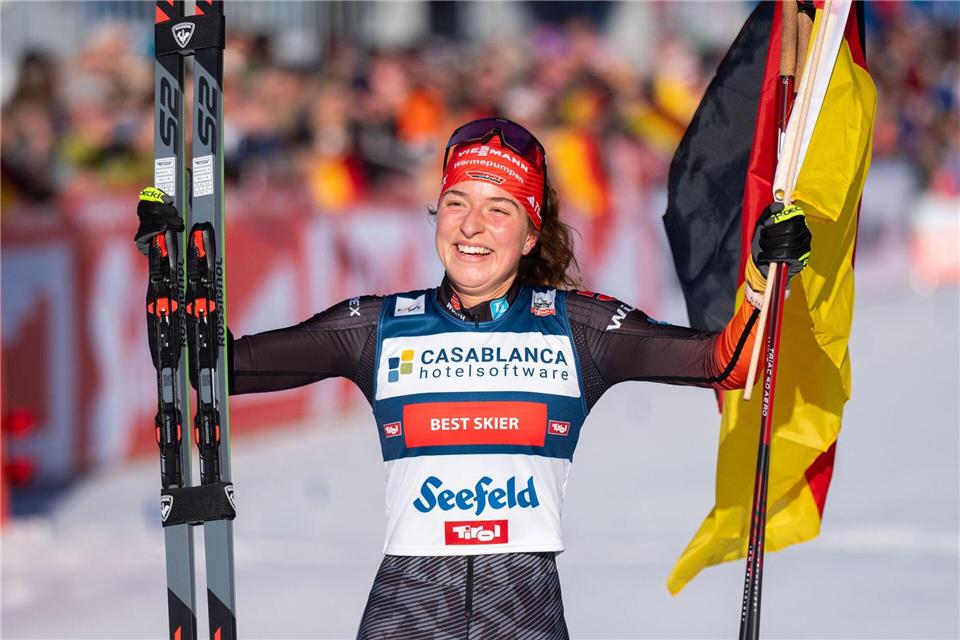 Hätte auch gerne bei Olympia gejubelt: Nathalie Armbruster. (Archivbild)Georg Hochmuth/APA/dpa