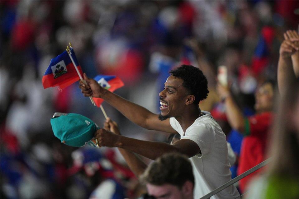 Haiti-Fans waren in Atlanta zahlreich vertreten.Jacob Kupferman/AP/dpa