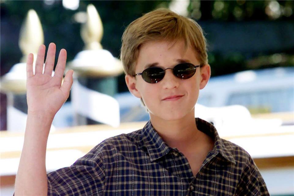 Haley Joel Osment im September 2001 in Venedig, wo er an der Pressevorführung des Films „A.I. - Künstliche Intelligenz“ von Steven Spielberg teilnahm. (Archivbild)Claudio Onorati/epa/dpa