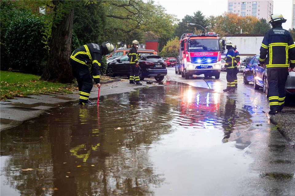 Hamburger können jetzt online die Überflutungsgefahren für ihr Haus oder ihren Wohnort adressgenau abfragen (Archivbild).Daniel Bockwoldt/dpa