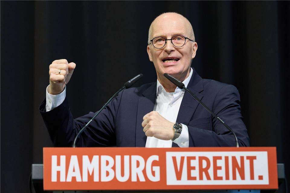 Hamburgs Bürgermeister Peter Tschentscher (SPD) hat noch einmal für eine Bewerbung um Olympische Spiele in der Hansestadt geworben.Georg Wendt/dpa