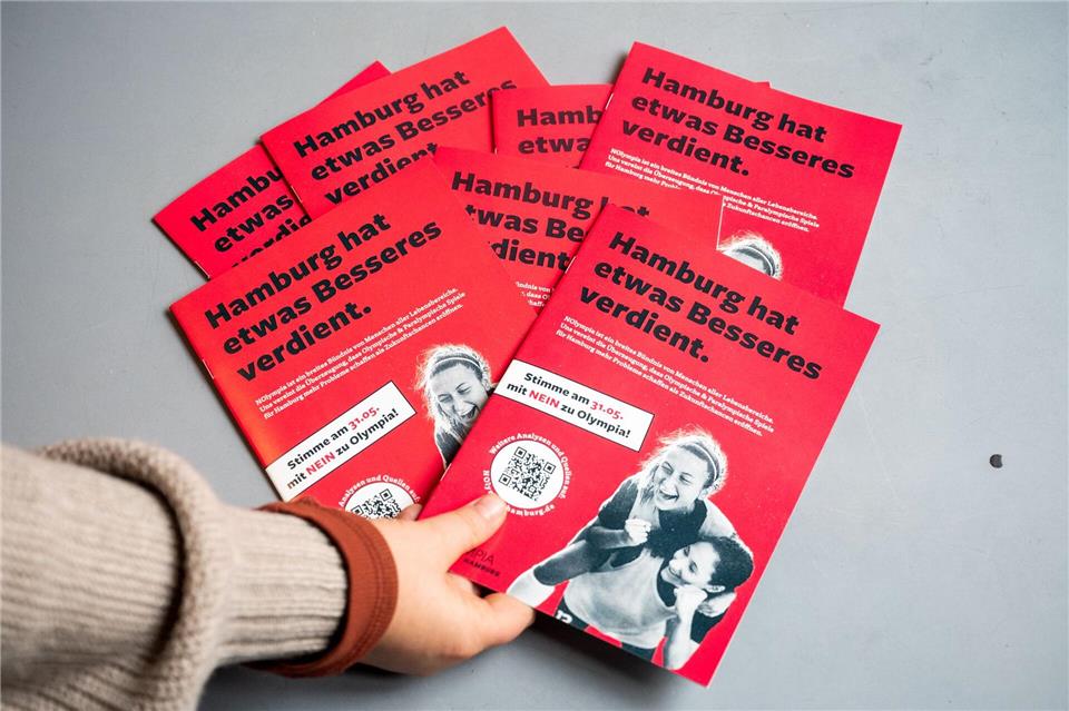 Hamburgs Olympia-Gegner von NOlympia und ihre Kampagne.Daniel Bockwoldt/dpa