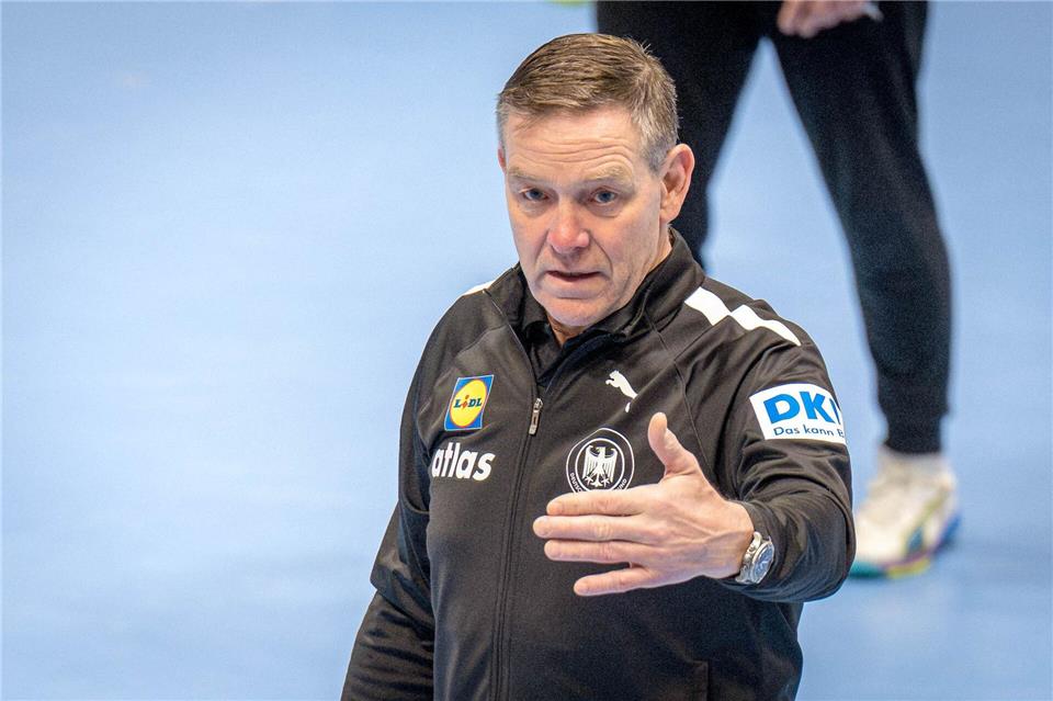 Handball-Bundestrainer Alfred Gislason.Sina Schuldt/dpa