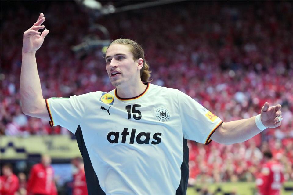 Handballer Juri Knorr kann die Kritik des kroatischen Trainers verstehen.Sina Schuldt/dpa