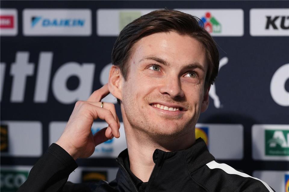 Nachwuchs bei Nationalspieler Rune Dahmke und Frau Stine Handballer Rune Dahmke ist Vater geworden.Soeren Stache/dpa