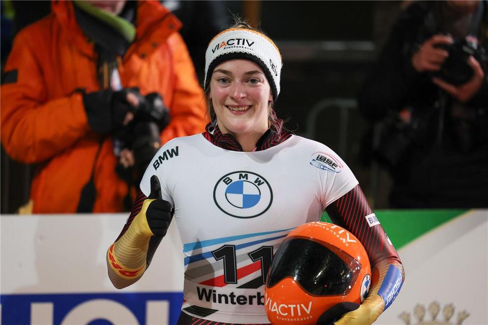 Hannah Neise verbesserte sich im zweiten Lauf.Friso Gentsch/dpa