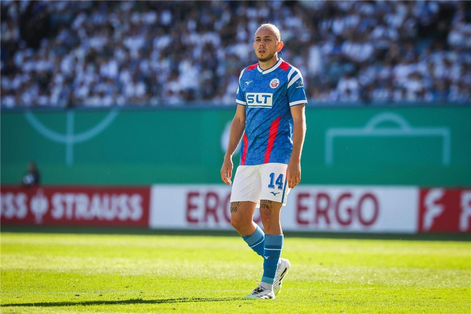 Hansa-Profi Adrien Lebeau. (Archivbild)Christian Charisius/dpa