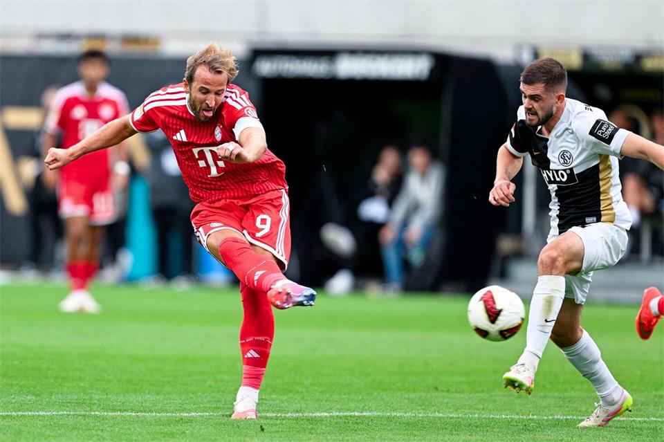 Harry Kane erzielte das 2:1 für den FC Bayern München.Uwe Anspach/dpa