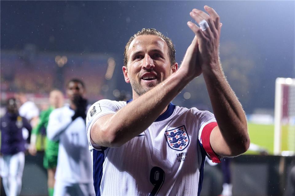 „Großartig, großartig“: Tuchel jubelt über WM-Ticket Harry Kane erzielte zwei Tore in Riga.Bradley Collyer/PA Wire/dpa
