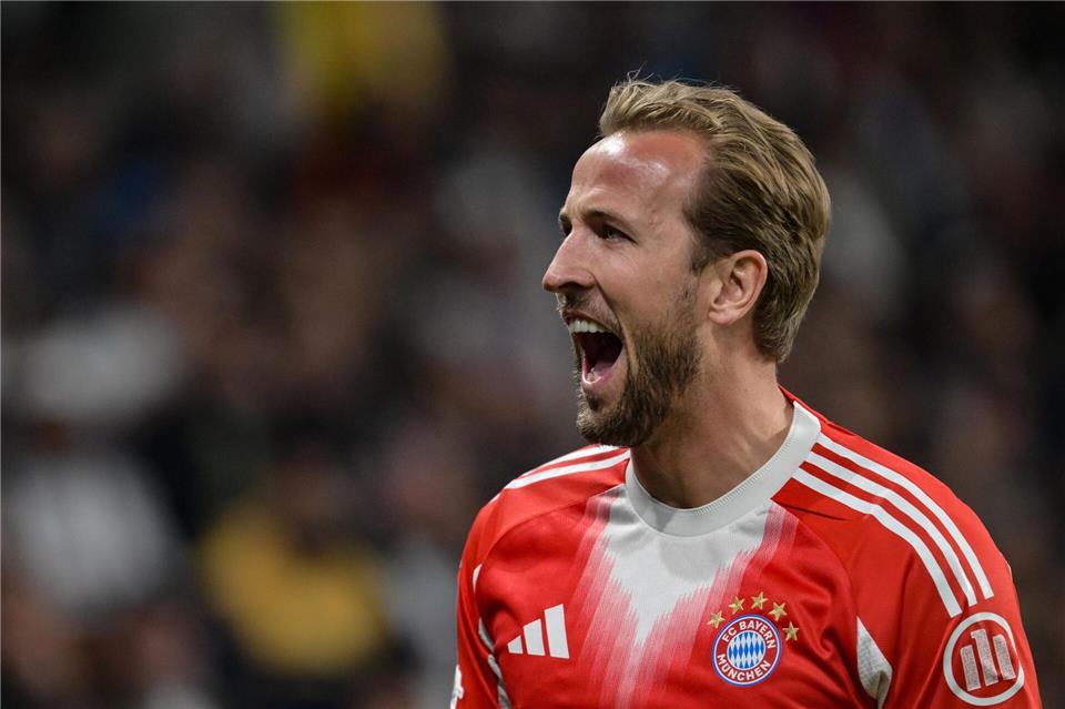 Harry Kane hat zugeschlagen: Der Engländer jubelt nach seinem 2:0.Peter Kneffel/dpa