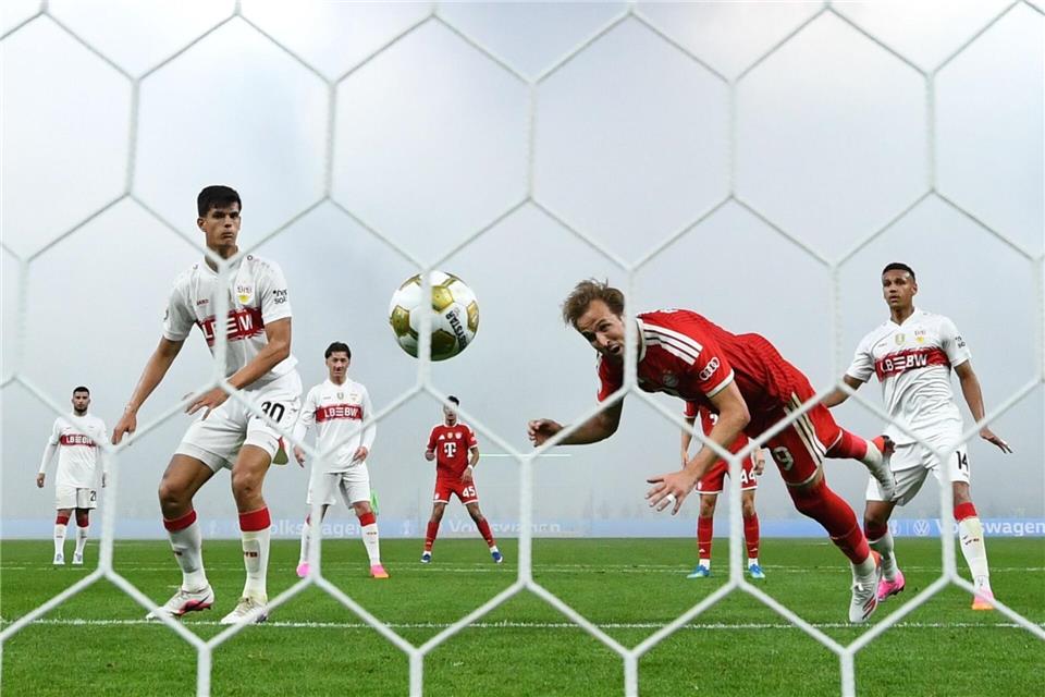 Harry Kane schlägt zum ersten Mal zu im Pokalfinale - 1:0.Tom Weller/dpa