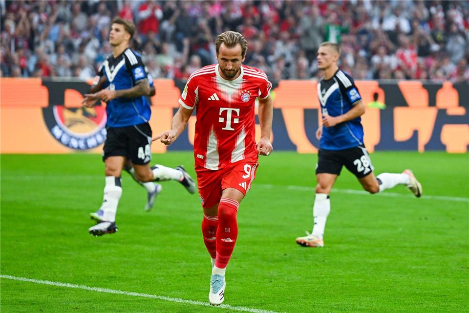 Harry Kane traf auch gegen den HSV.Sven Hoppe/dpa