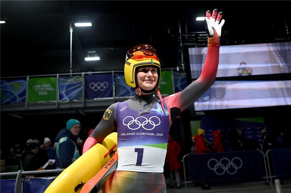 Hat den ersten Platz übernommen: Julia TaubitzRobert Michael/dpa