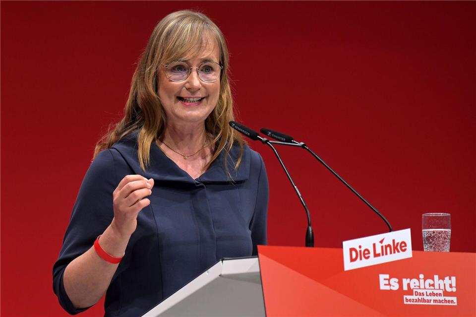 Hat klar Position bezogen: Linken-Politikerin Eva von Angern. (Archivbild)Michael Bahlo/dpa