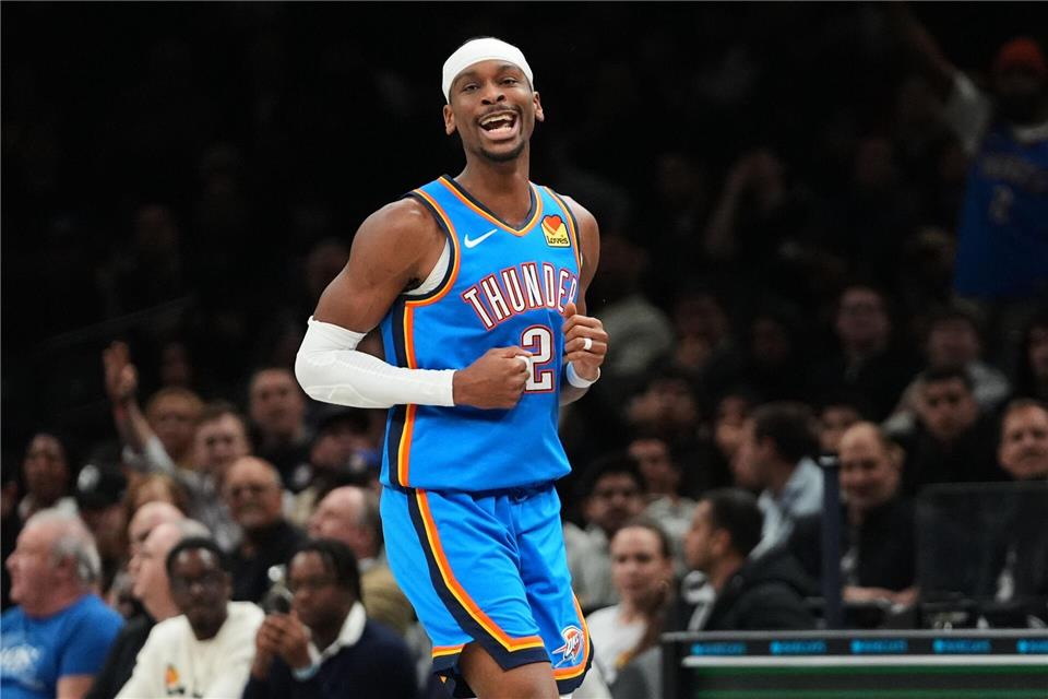 Hat schon wieder 20 Punkte erzielt und seinen Rekord ausgebaut: Shai Gilgeous-Alexander.Frank Franklin II/AP/dpa