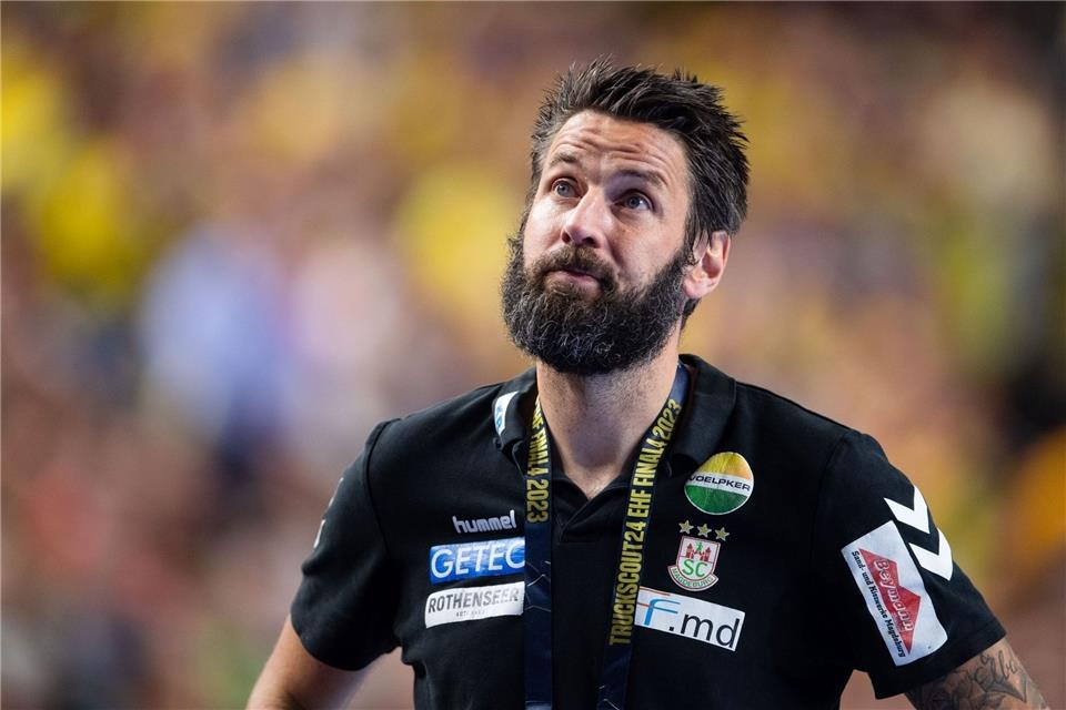 Hat sich schon länger nicht mehr rasiert: Magdeburg-Coach Bennet Wiegert.
