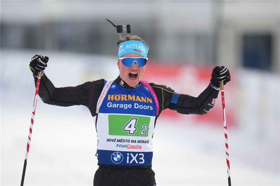 Hatte dieses Mal keinen Grund zum Jubeln: Leonhard Pfund. (Archivbild)Petr David Josek/AP/dpa