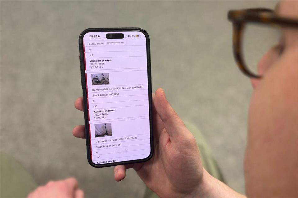 Hauptsächlich Fahrräder werden bei der Online-Auktion im Auftrag der Stadtverwaltung versteigert.