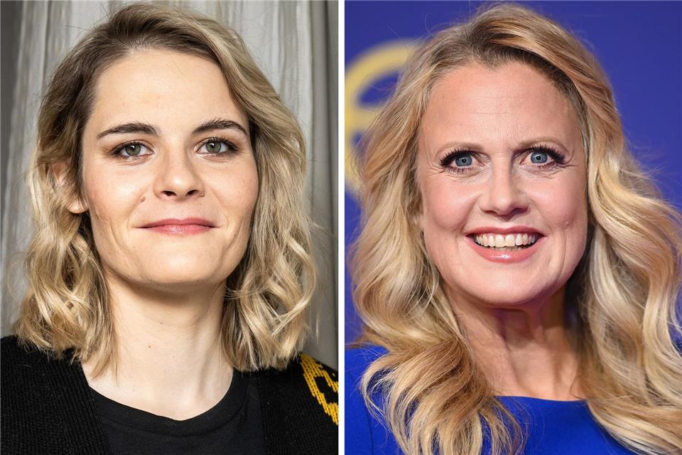 Hazel Brugger und Barbara Schöneberger moderieren den deutschen ESC-Vorentscheid.Hannes Albert/Britta Pedersen/dpa