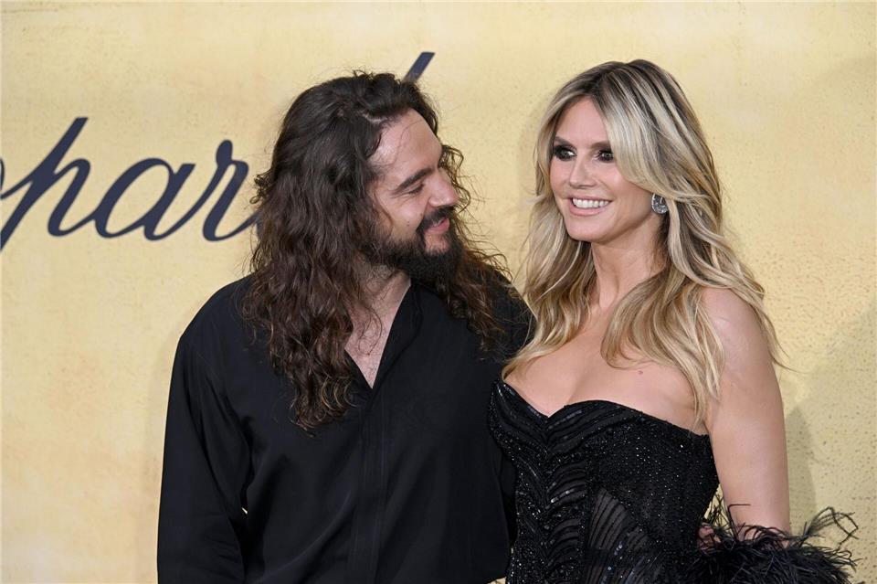 Heidi Klum und Tom Kaulitz machen gemeinsam Urlaub am Strand. (Archivbild)Doug Peters/PA Wire/dpa