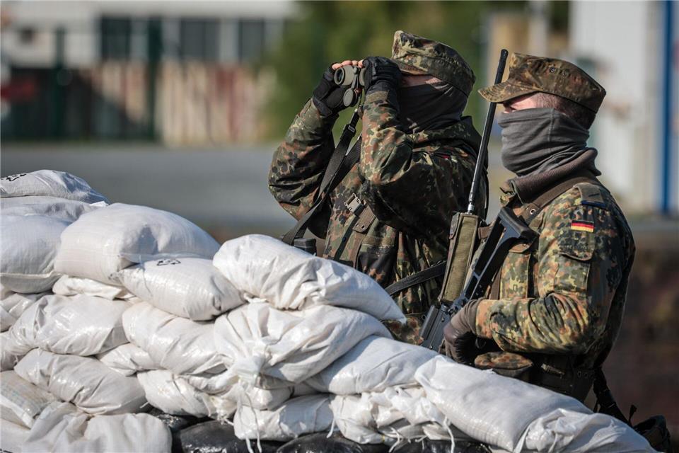 Heimatschützer bei der Bundeswehr-Übung „Fishtown Guard 2024“Focke Strangmann/dpa