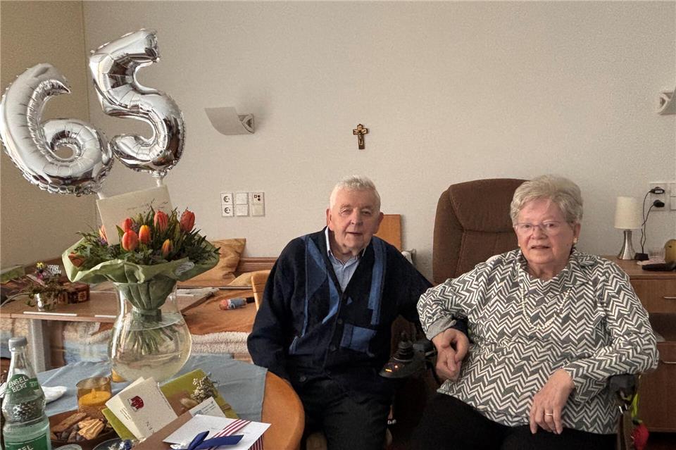 Heinz und Elsbeth Vorfeld sind seit 65 Jahren verheiratet.
