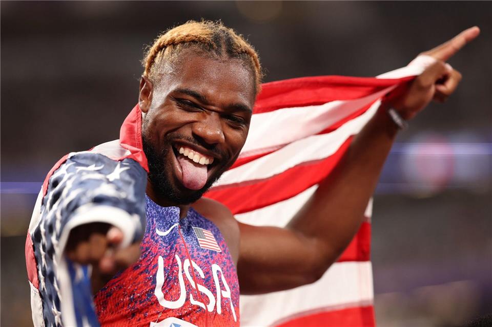 Heiratete in diesem Jahr: US-Star Noah Lyles. (Archivbild)Oliver Weiken/dpa