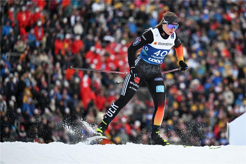 Helen Hoffmann ist beim Weltcup in Trondheim in die Top Ten gelaufen. (Archivbild)Hendrik Schmidt/dpa