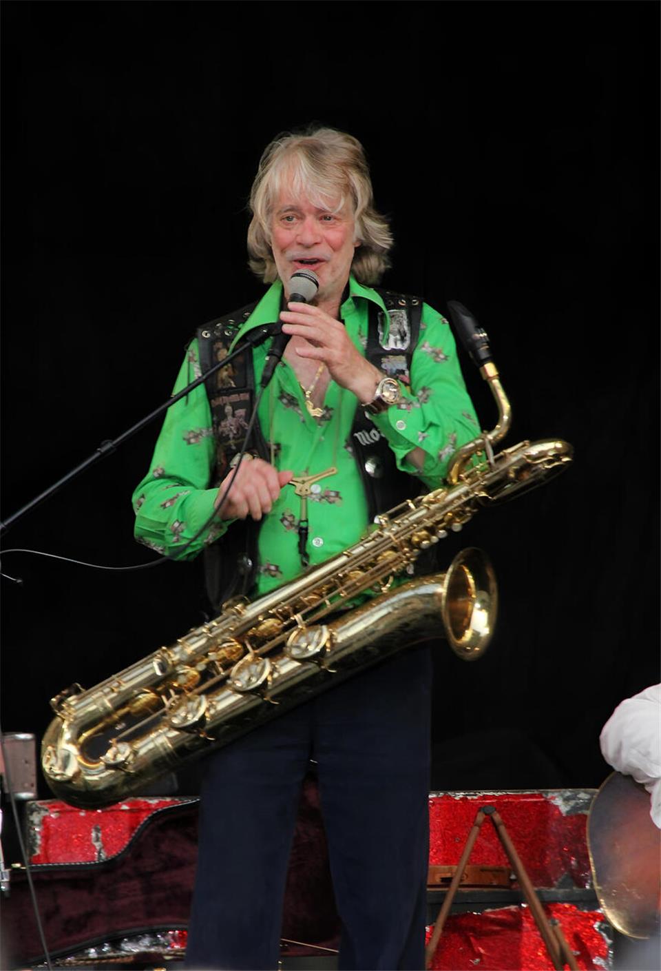 Helge Schneider beim Auftritt in Raesfeld am Schloss.