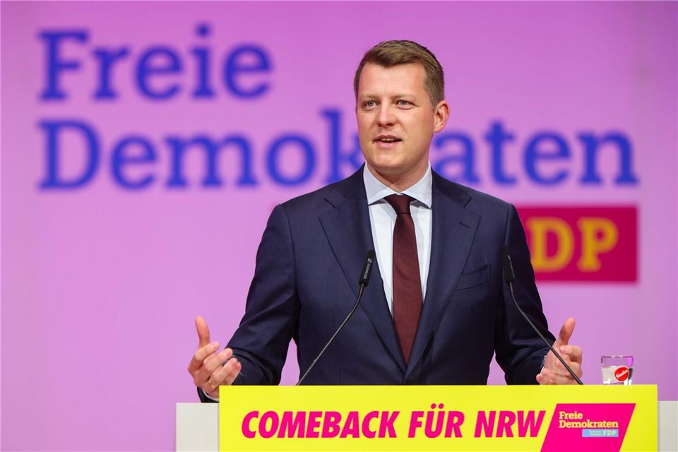 Henning Höne fordert für ein Comeback der FDP eine geschlossene Partei.Christoph Reichwein/dpa