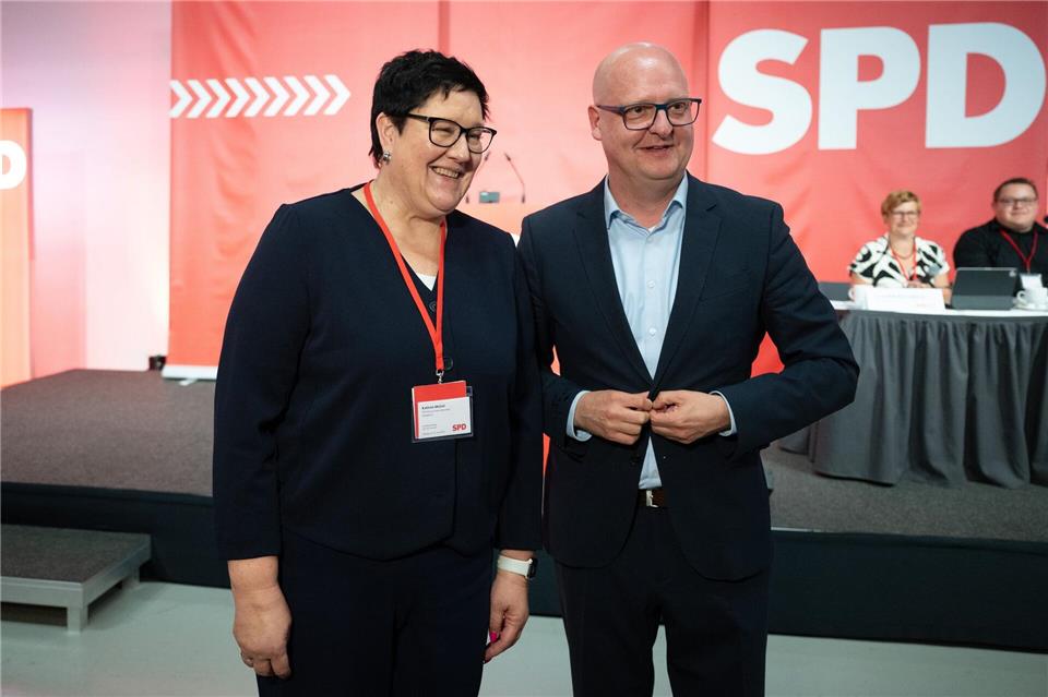 Henning Homann ist mit der Arbeit der Minderheitskoalition aus CDU und SPD zufrieden. (Archivbild)Sebastian Kahnert/dpa