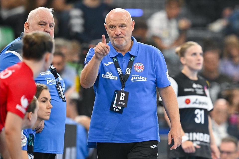 Herbert Müller ist der Trainer der Thüringer Handballerinnen.Sven Hoppe/dpa