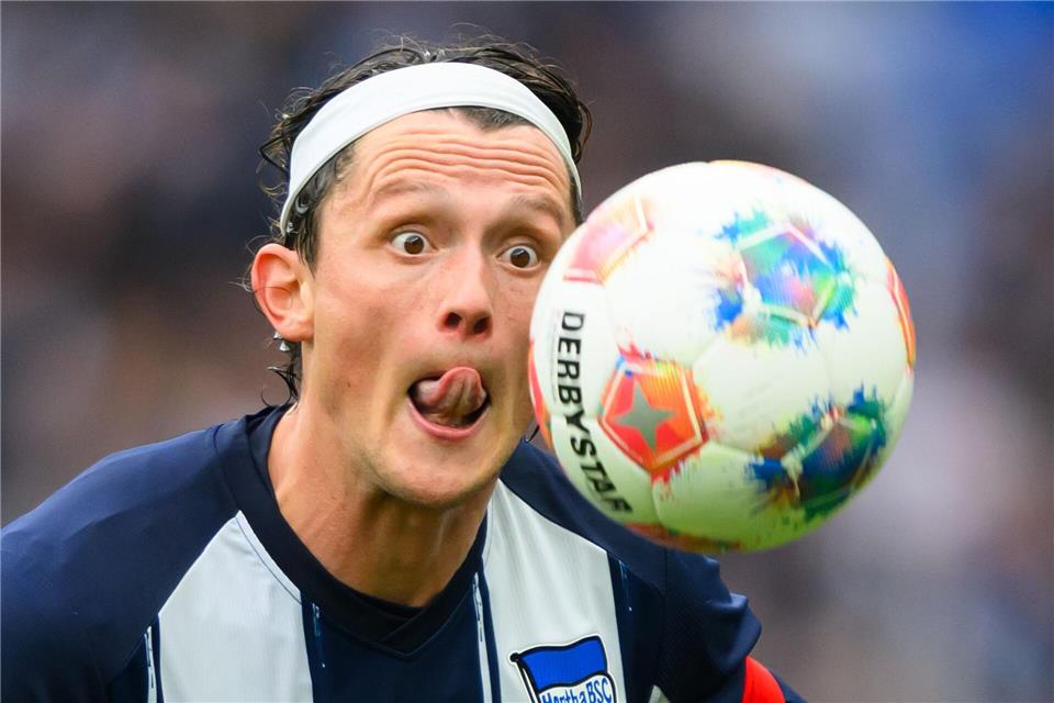 Hertha Kapitän Fabian Reese spielte über drei Jahre in Kiel. (Archivbild)Robert Michael/dpa