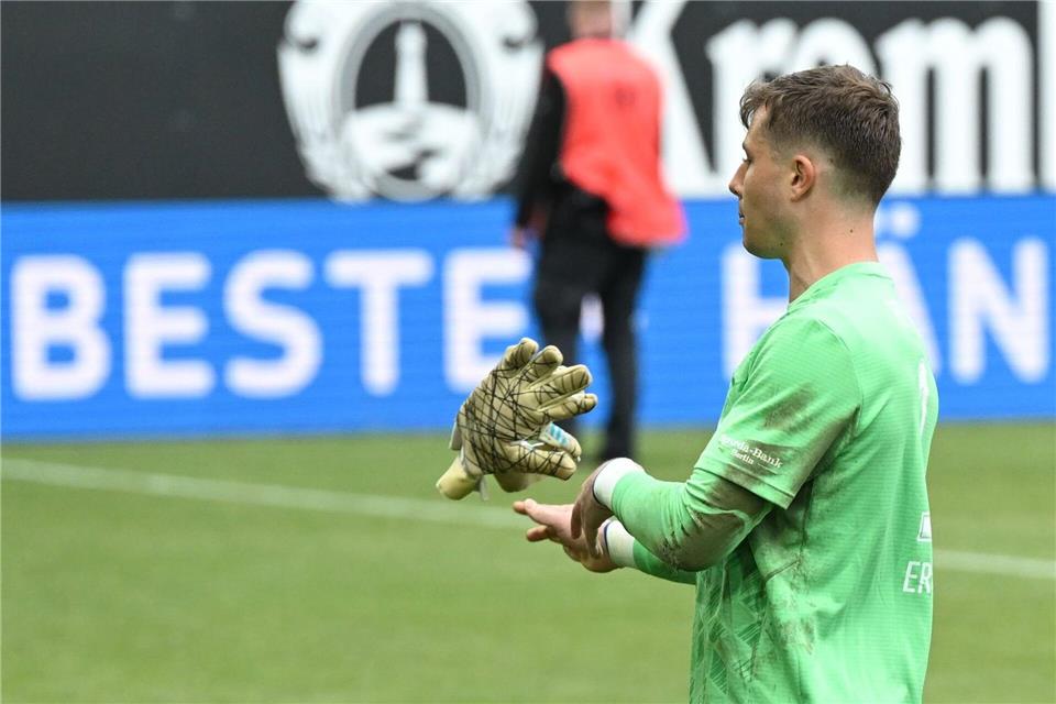 Hertha-Torwart Tjark Ernst gilt als Wechselkandidat.Carmen Jaspersen/dpa