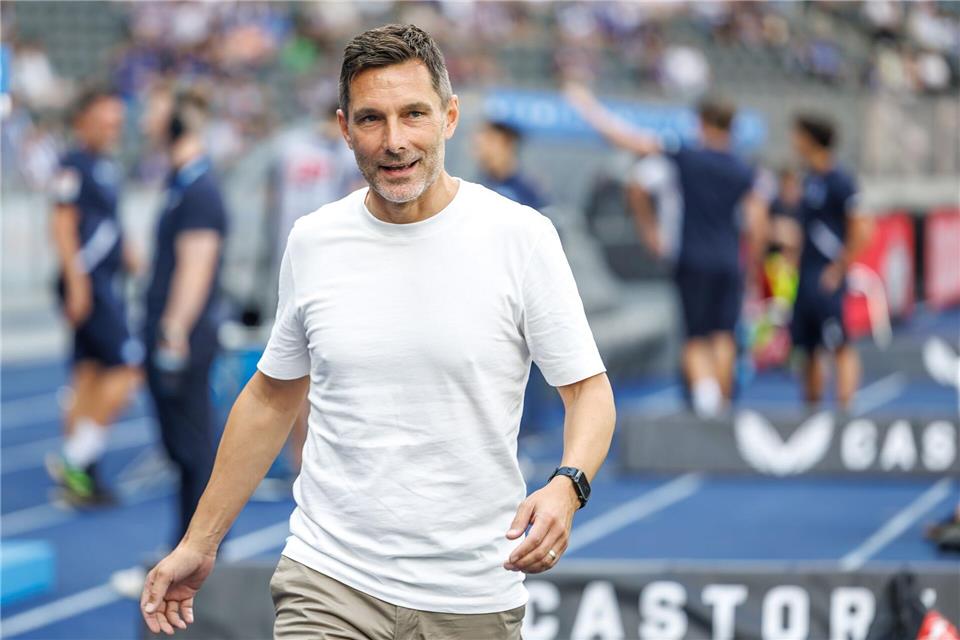 Hertha-Trainer Stefan LeitlAndreas Gora/dpa