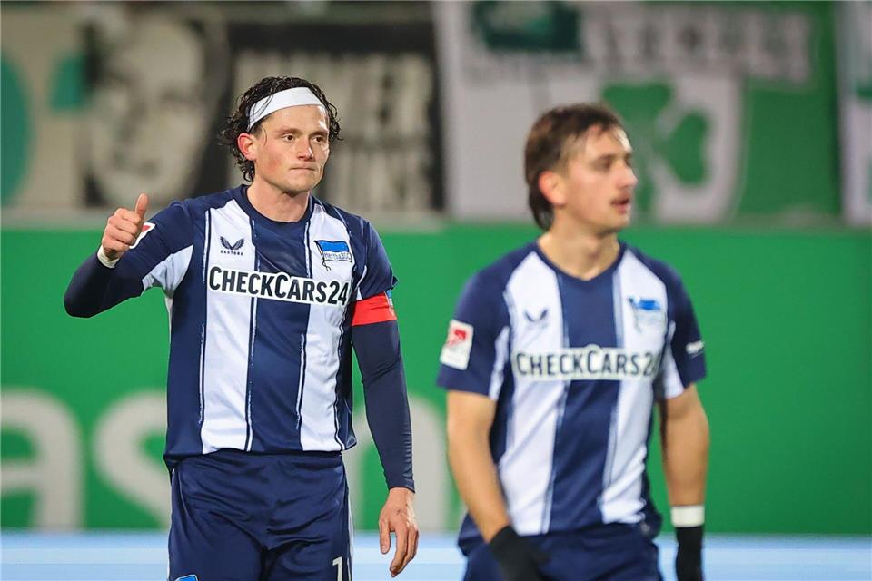 Herthas Fabian Reese trifft gegen seinen früheren Verein Fürth.Daniel Karmann/dpa