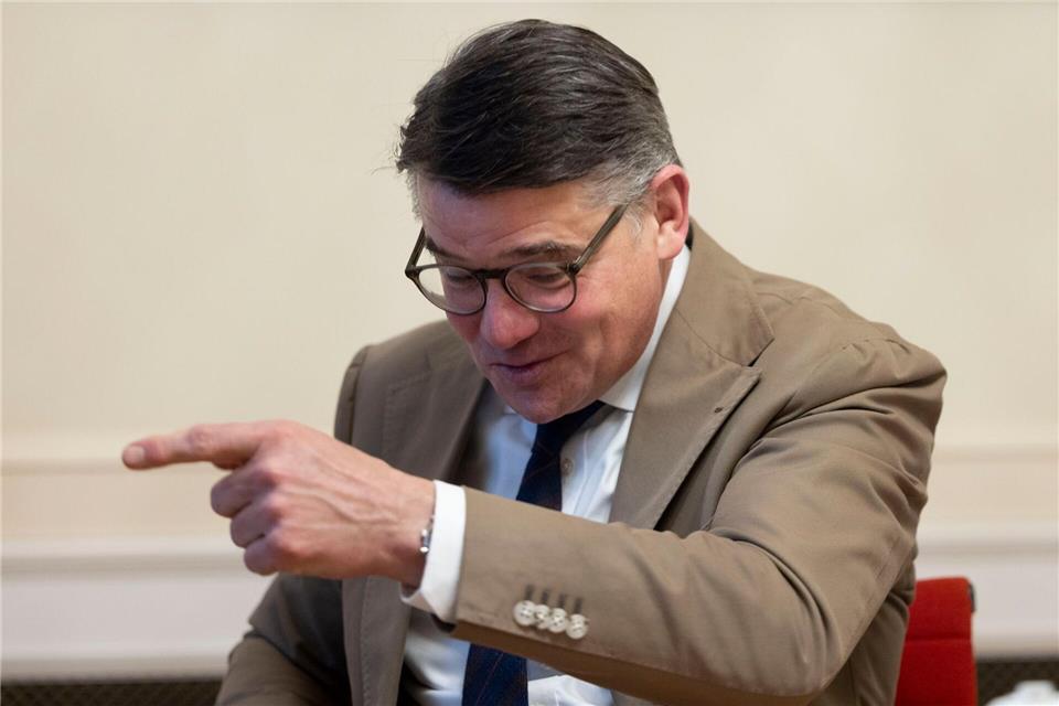 Hessens Ministerpräsident Boris Rhein (CDU) spricht von einer besonderen Beziehung Hessens zu den USA.Helmut Fricke/dpa