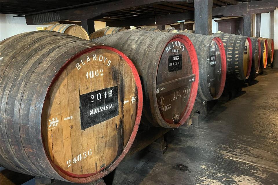Heute ein Weinmuseum: die ehemalige Weinkellerei der Familie Blandy in Funchal.Manuel Meyer/dpa-tmn